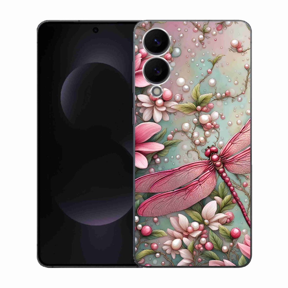 Gelový kryt mmCase na Samsung Galaxy S25 Edge - vážka