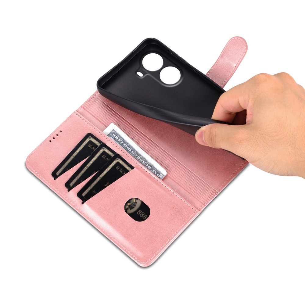AZNS Case knížkové pouzdro na Xiaomi Poco X7 Pro 5G - růžovozlaté