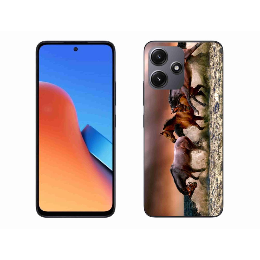 Gelový obal mmCase na Xiaomi Redmi 12 5G - koně 1