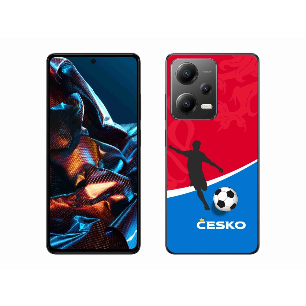 Gelový kryt mmCase na Xiaomi Redmi Note 12 Pro 5G - fotbal Česko