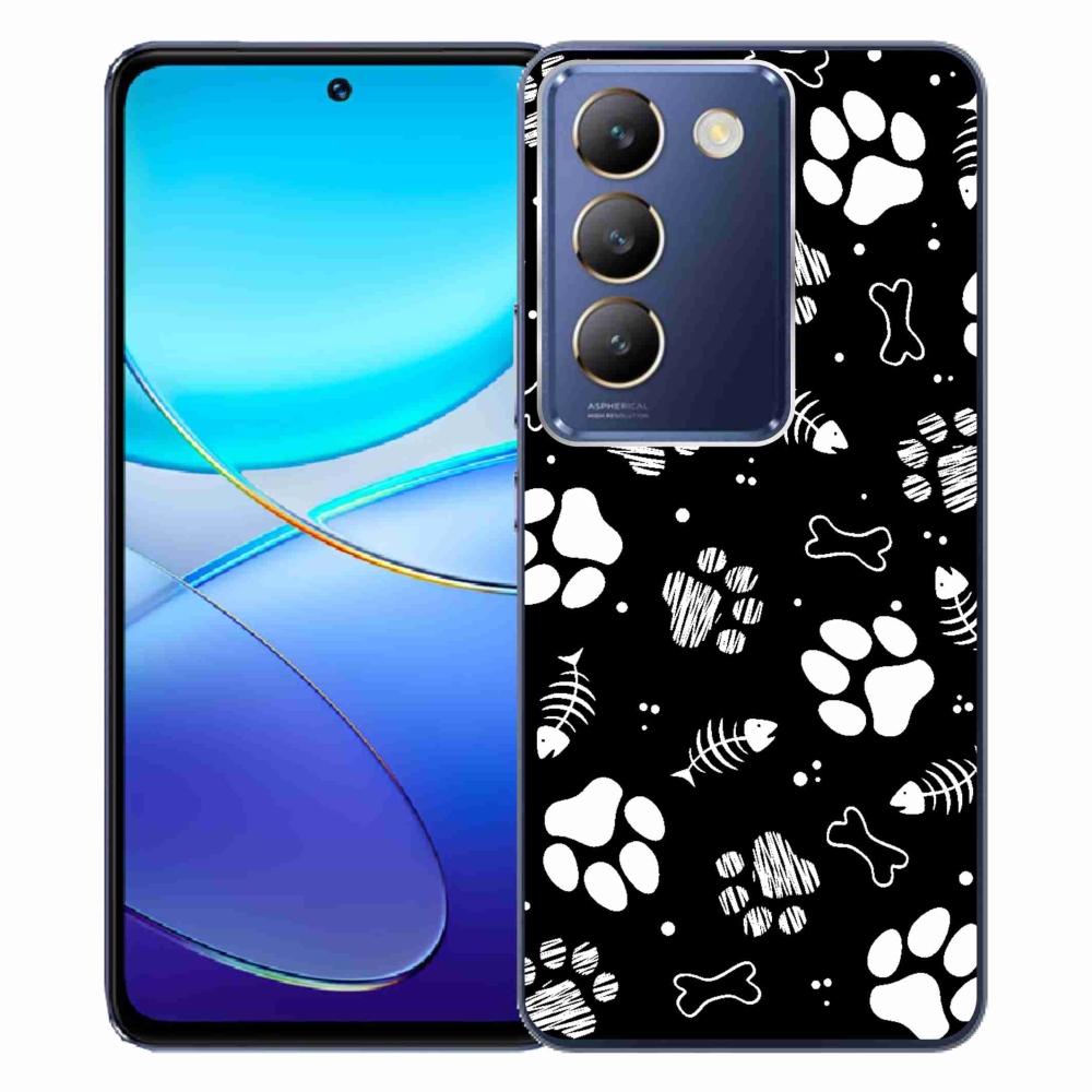 Gelový kryt mmCase na Vivo V40 SE 4G/5G - psí tlapky