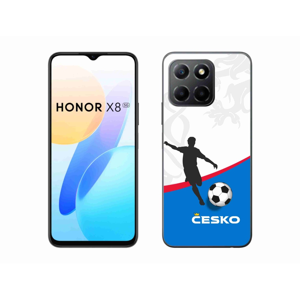 Gelový kryt mmCase na Honor X8 5G/Honor 70 Lite 5G - fotbal Česko 1