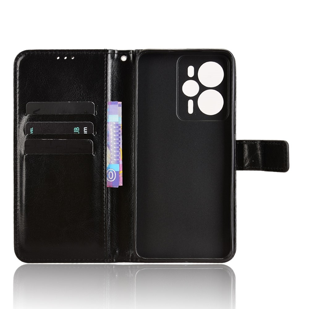 Crazy knížkové pouzdro na Realme 14 5G/14T 5G - černé