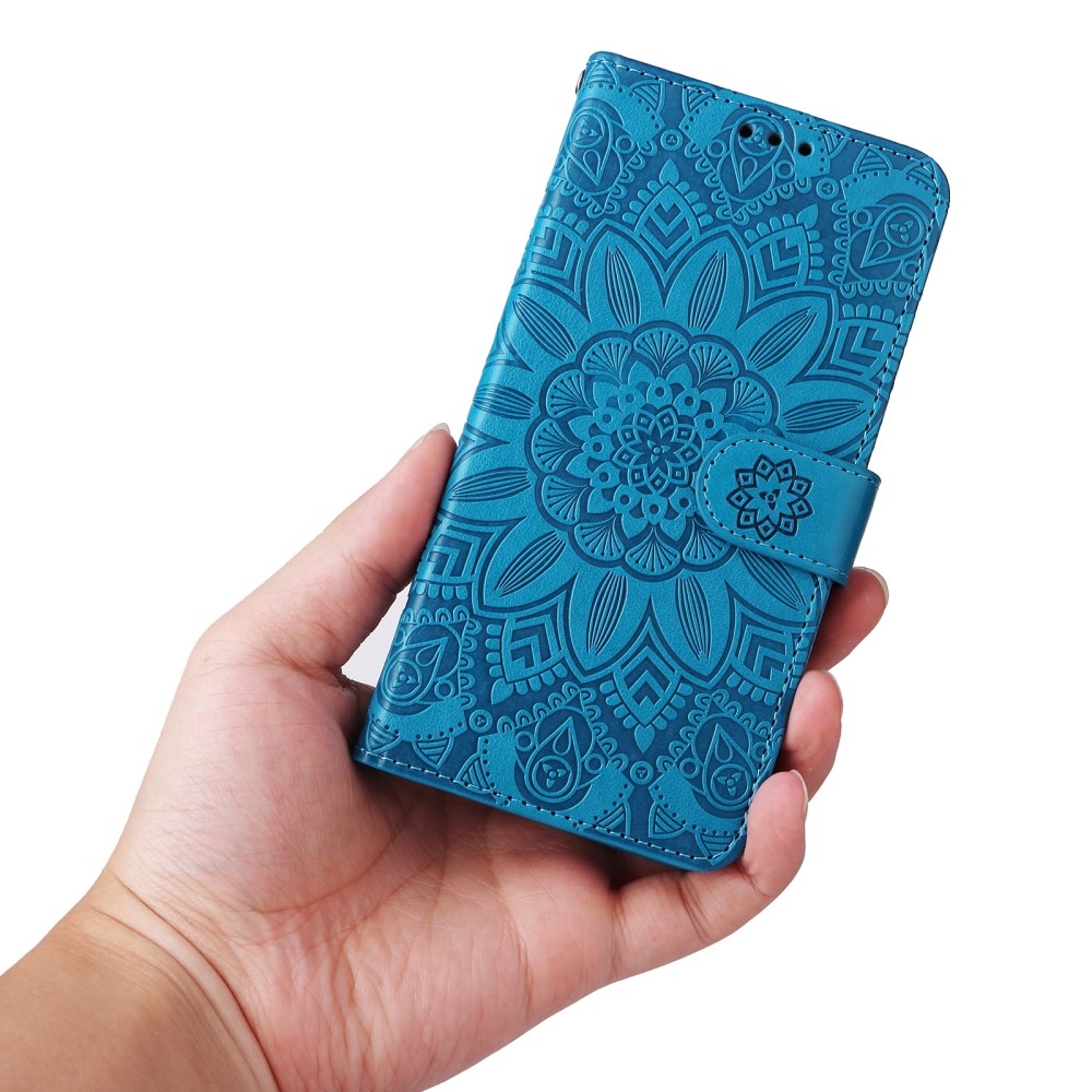 Sunflower knížkové pouzdro na Samsung Galaxy M55 5G - modré