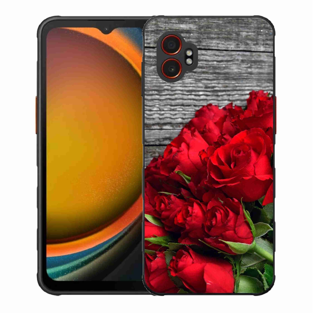 Gelový kryt mmCase na Samsung Galaxy Xcover 7 Pro - červené růže