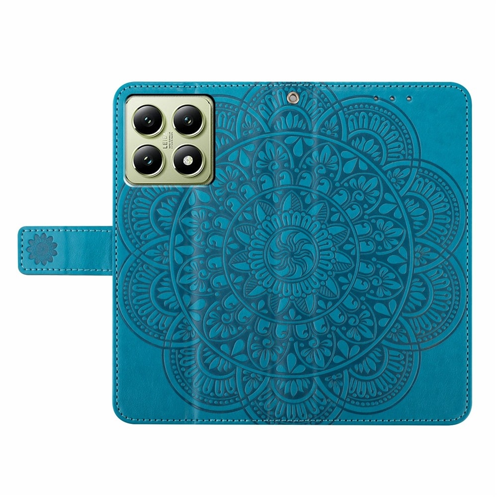 Mandala knížkové pouzdro na Xiaomi 15T - modré