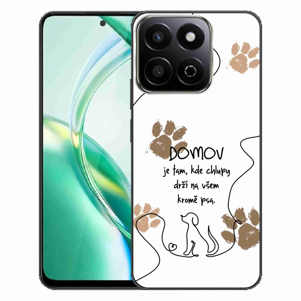 Gelový kryt mmCase na Honor 200 Smart 5G - psí motiv bílé pozadí