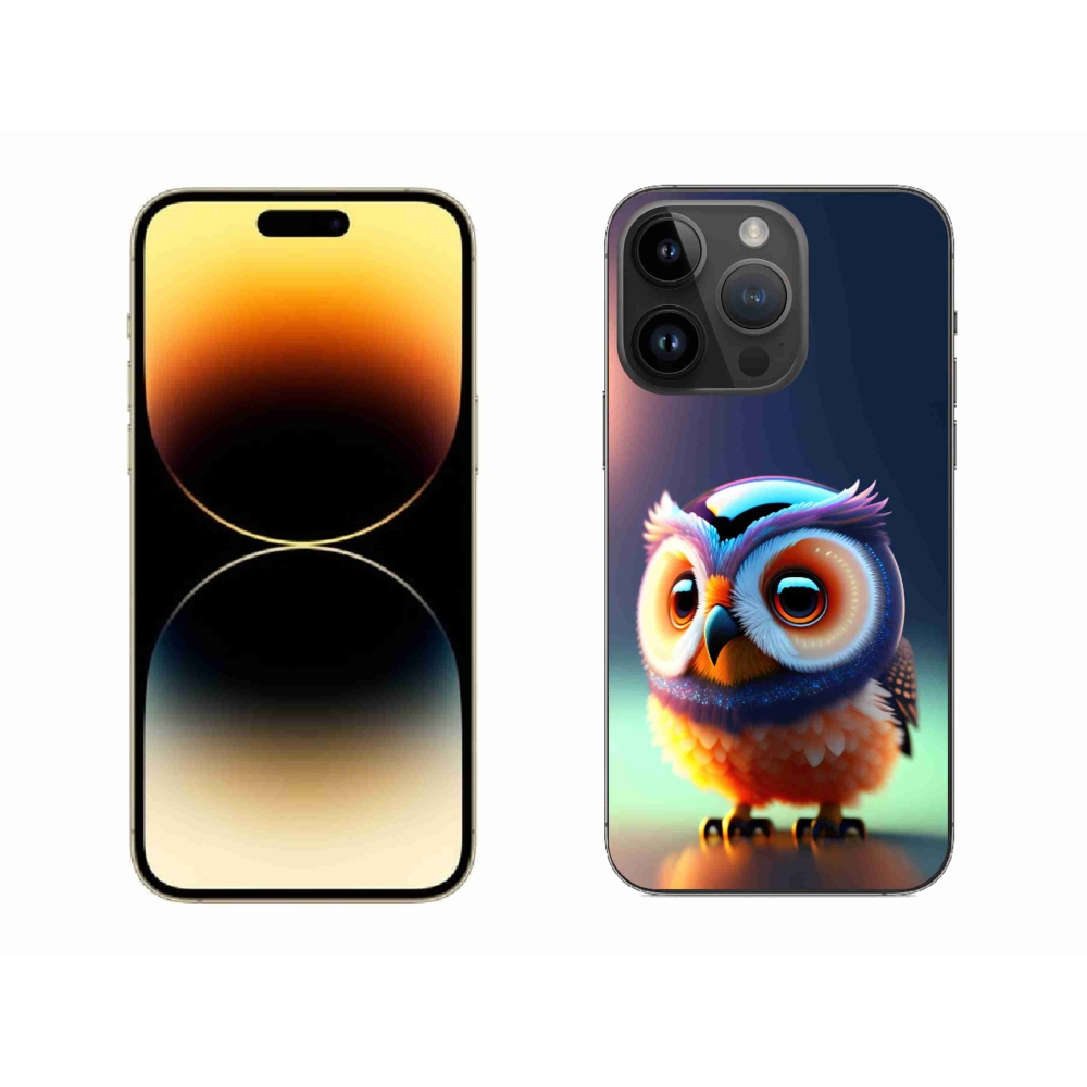 Gelový kryt mmCase na iPhone 14 Pro Max - sovička