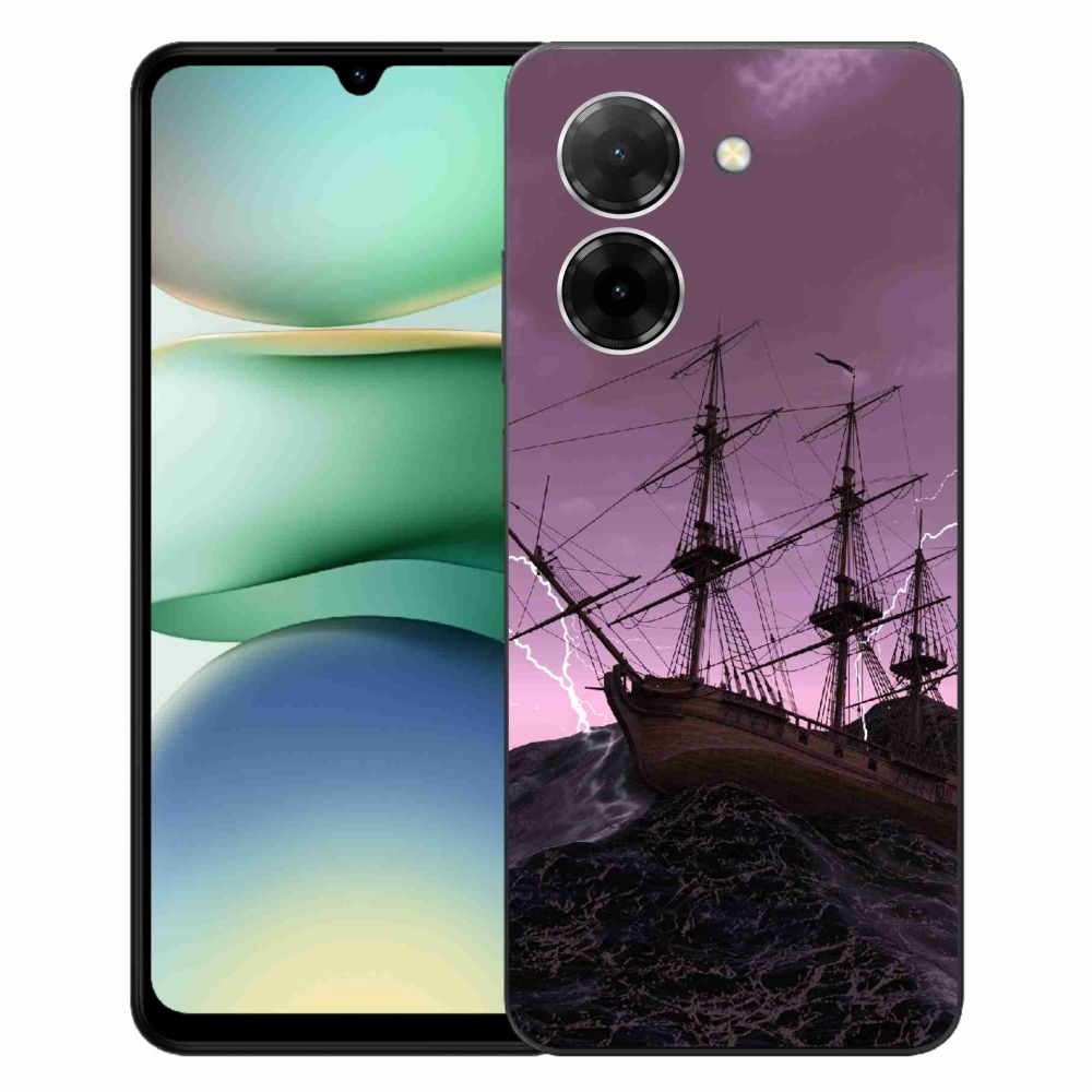 Gelový kryt mmCase na Xiaomi Redmi A5 (171.7x77.8x8.3mm) - loď v bouři