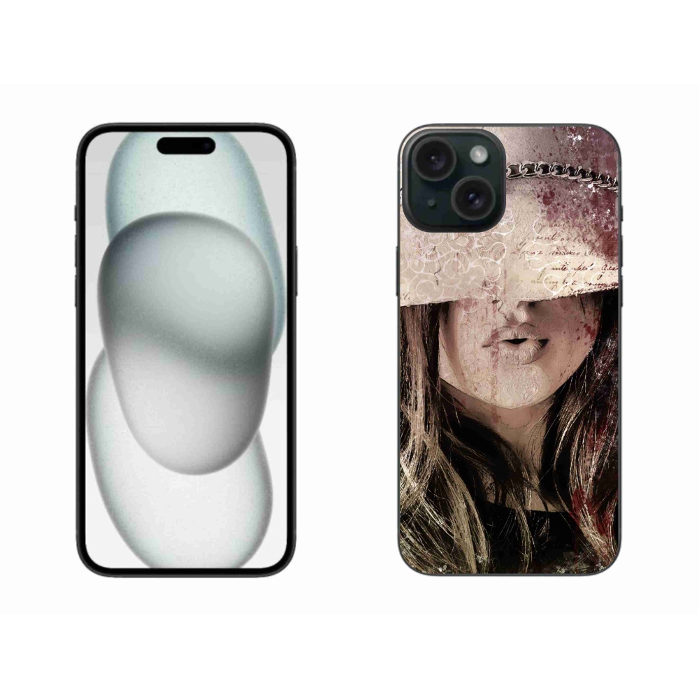 Gelový kryt mmCase na iPhone 15 Plus - dívka