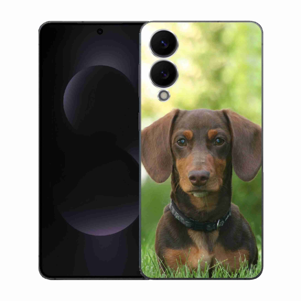 Gelový kryt mmCase na Samsung Galaxy S25 Edge - hnědý jezevčík