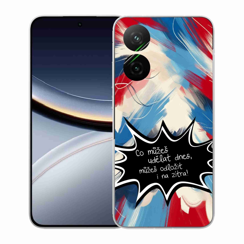 Gelový kryt mmCase na Xiaomi Poco F7 5G - vtipný text 9 černé pozadí