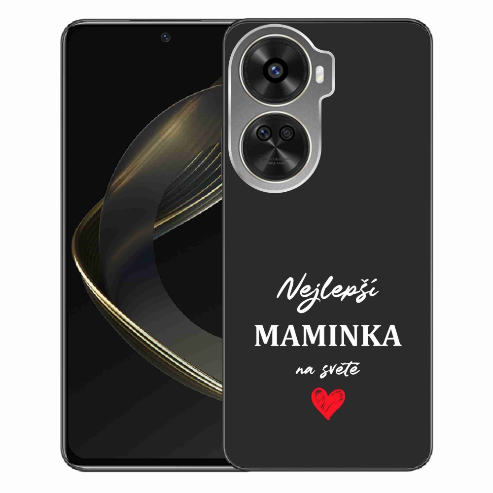 Gelový kryt mmCase na Huawei Nova 12 SE - nejlepší maminka 1 černé pozadí