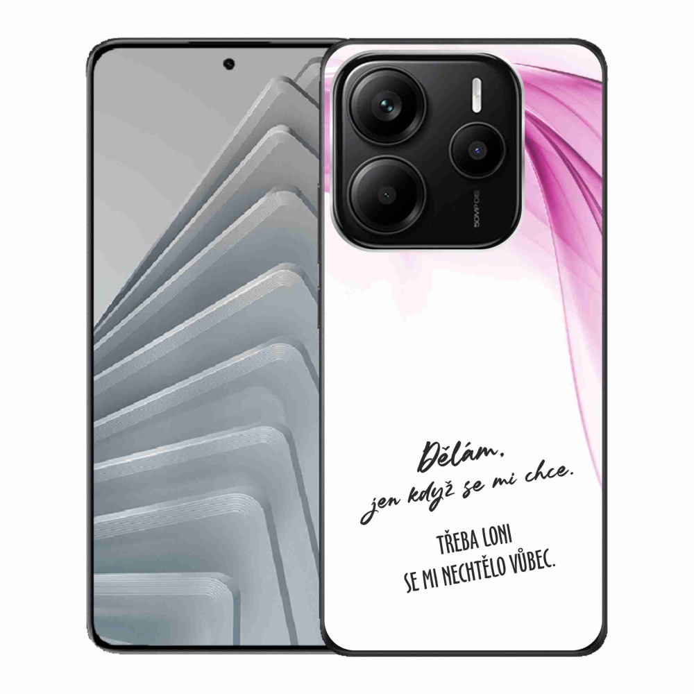Gelový kryt mmCase na Xiaomi Redmi Note 14 5G - vtipný text 12 bílé pozadí