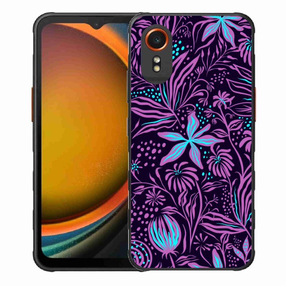 Gelový kryt mmCase na Samsung Galaxy Xcover 7 - květiny 2