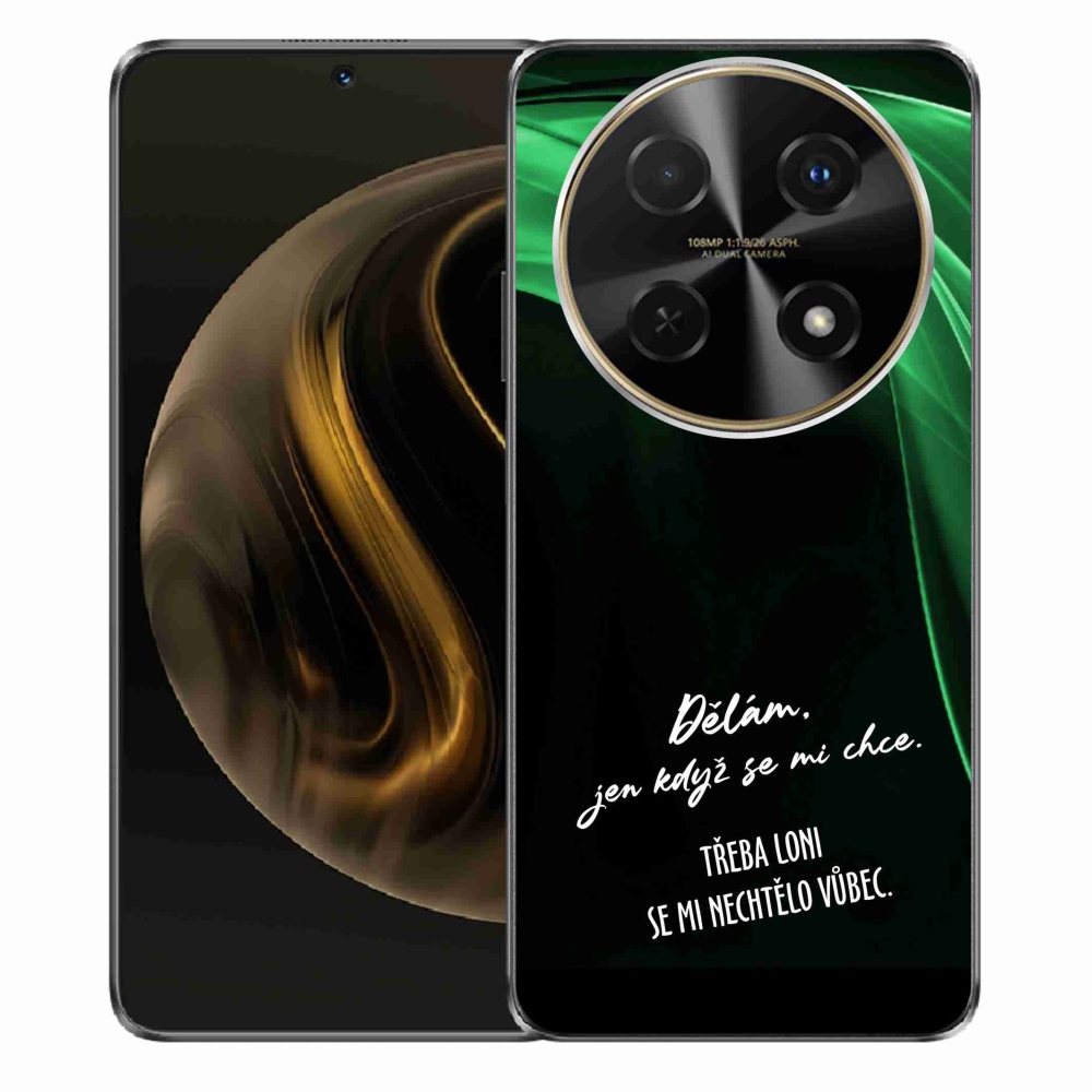 Gelový kryt mmCase na Huawei Nova 12i - vtipný text 12 černé pozadí