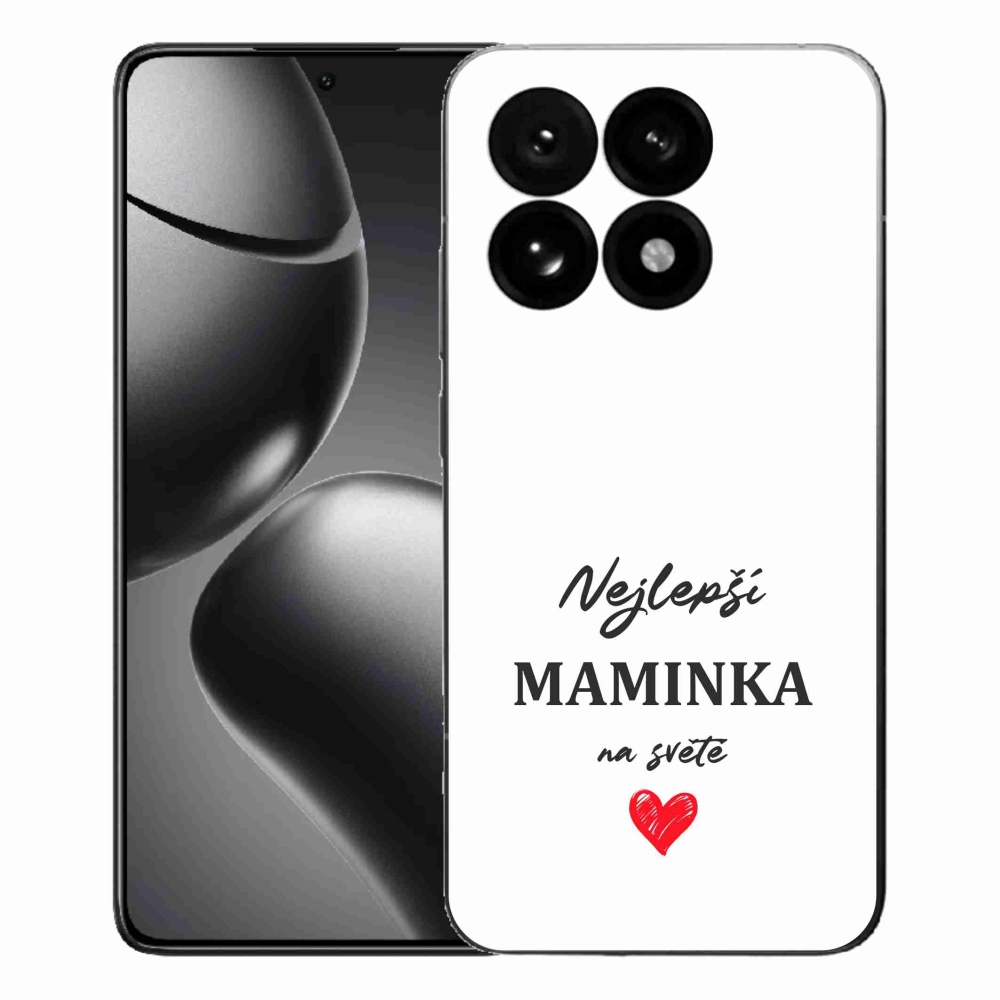 Gelový kryt mmCase na Xiaomi 15T - nejlepší maminka 1 bílé pozadí