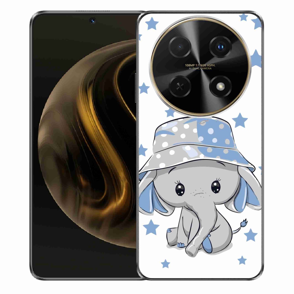 Gelový kryt mmCase na Huawei Nova 12i - modrý slon