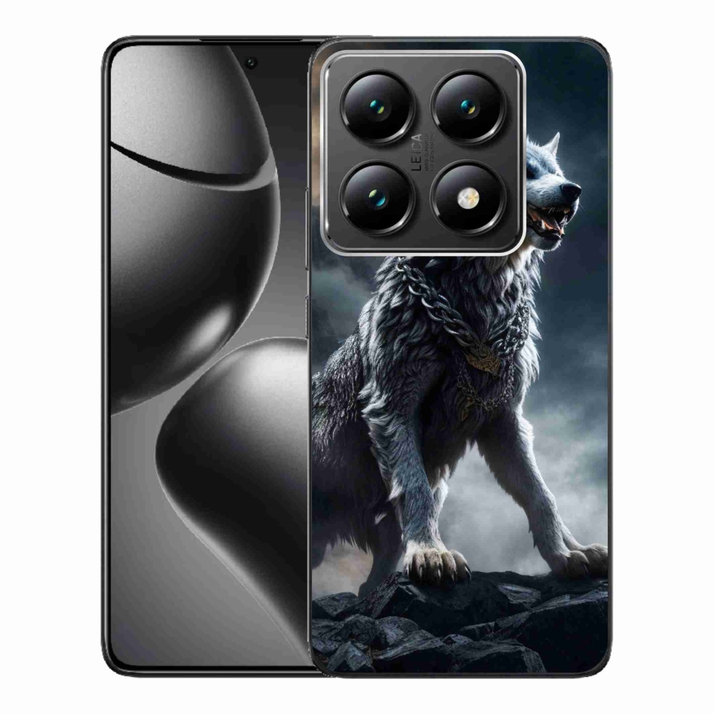 Gelový kryt mmCase na Xiaomi 14T Pro - vlk 1