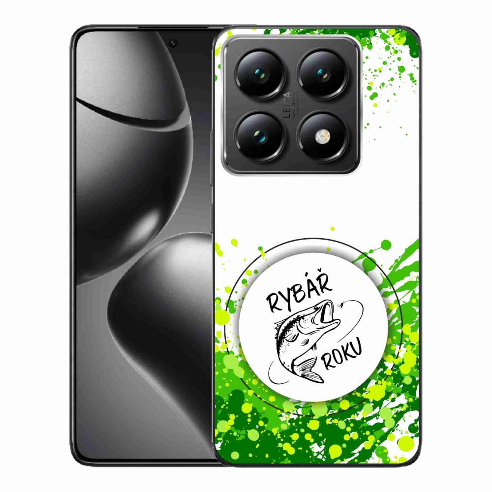 Gelový kryt mmCase na Xiaomi 14T Pro - rybář roku bílé pozadí