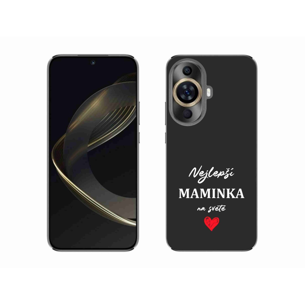 Gelový kryt mmCase na Huawei Nova 11 - nejlepší maminka 1 černé pozadí