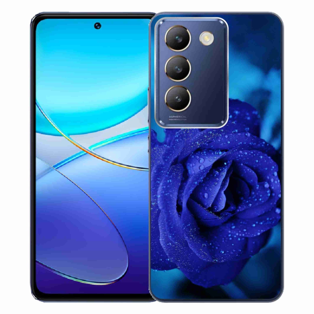 Gelový obal mmCase na Vivo V40 SE 4G/5G - modrá růže