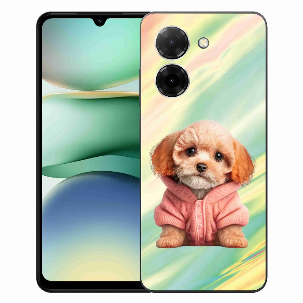 Gelový kryt mmCase na Xiaomi Redmi A5 (171.7x77.8x8.3mm) - štěně ve svetru