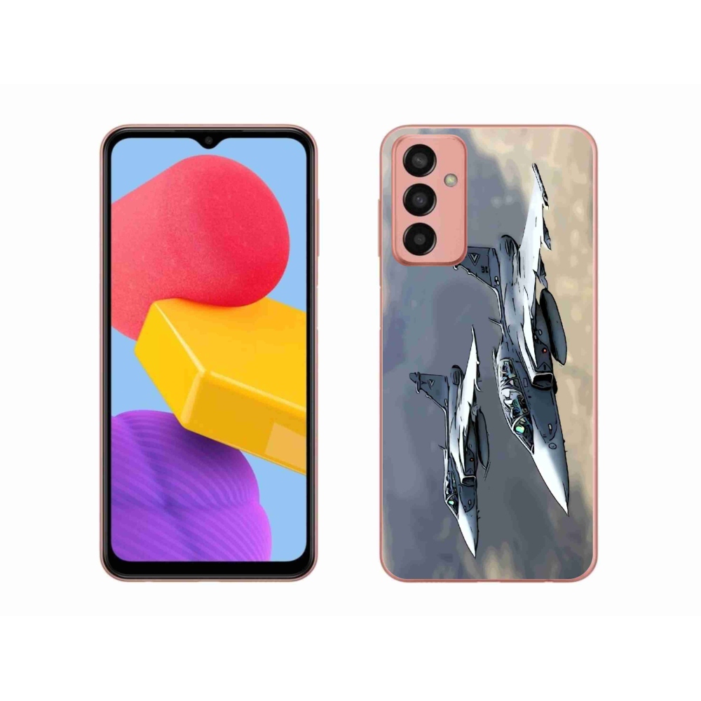 Gelový kryt mmCase na Samsung Galaxy M13 - stíhačky