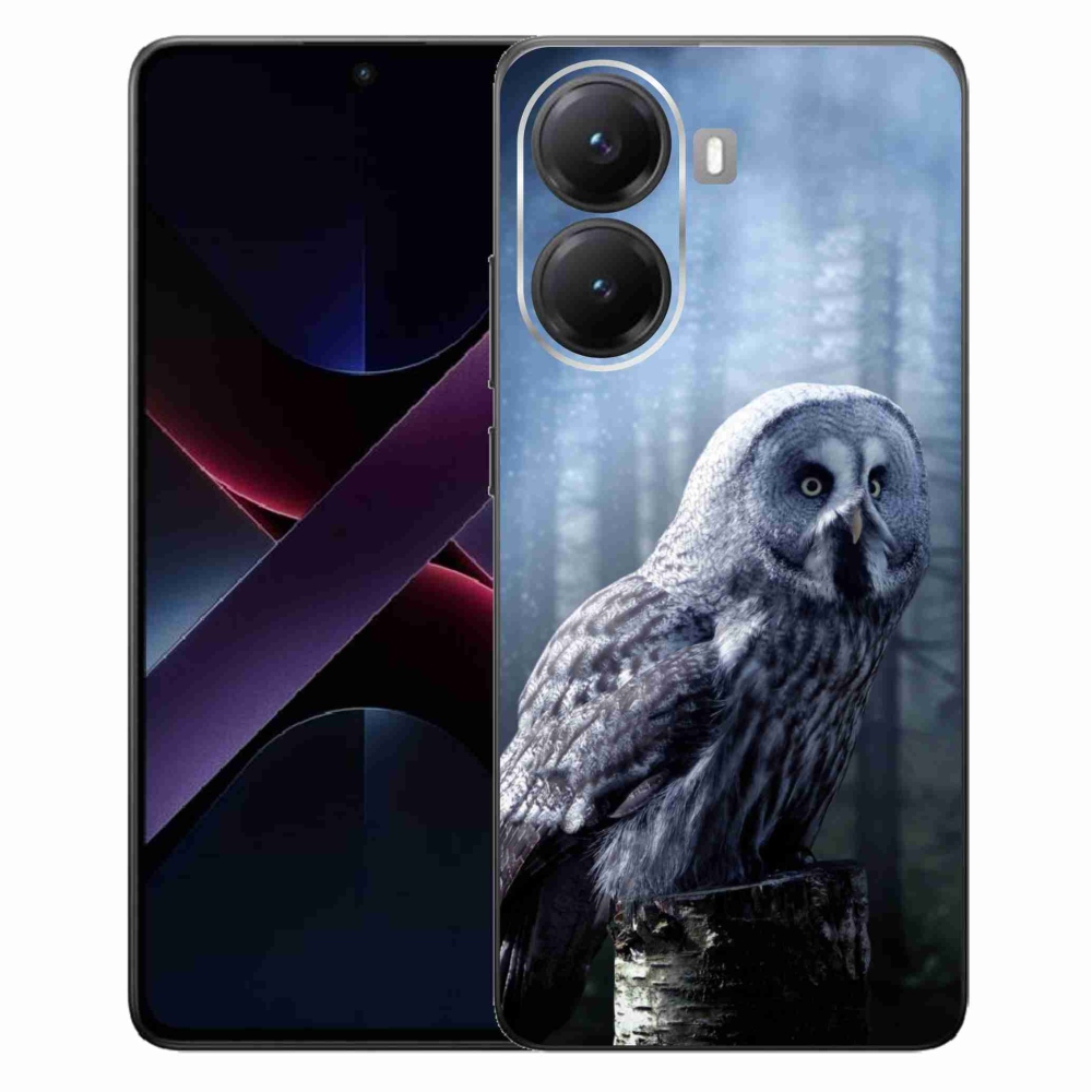 Gelový kryt mmCase na Xiaomi Poco X7 Pro 5G - sova