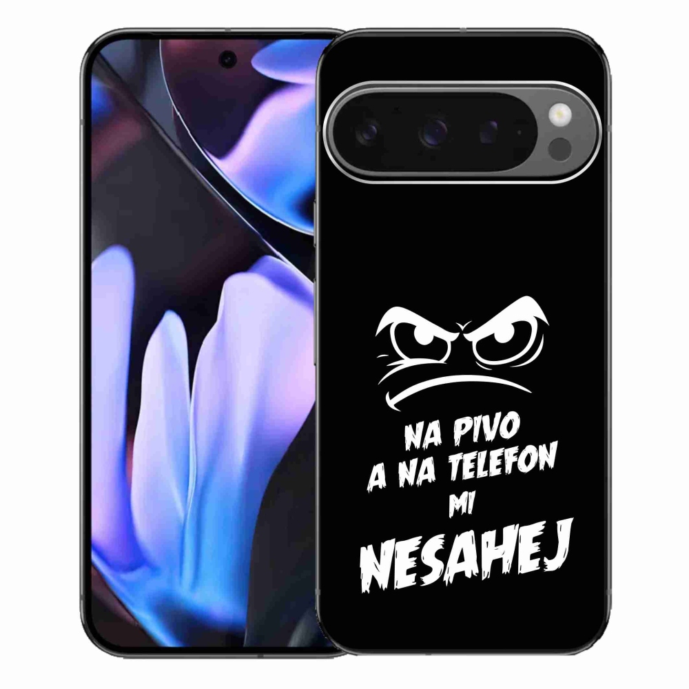 Gelový kryt mmCase na Google Pixel 9 Pro XL - pivní motiv 2 černé pozadí