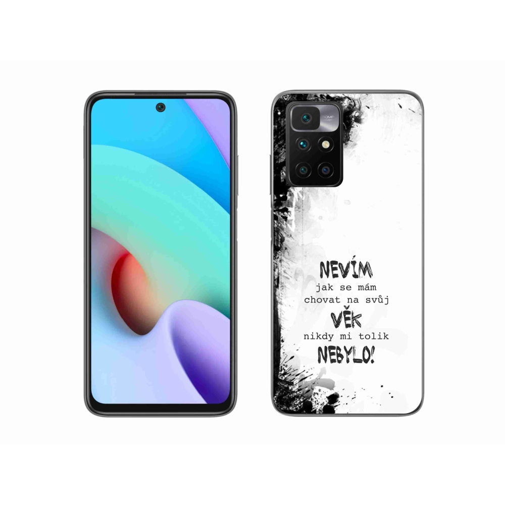 Gelový kryt mmCase na Xiaomi Redmi 10/Redmi 10 (2022) - vtipný text 14 bílé pozadí