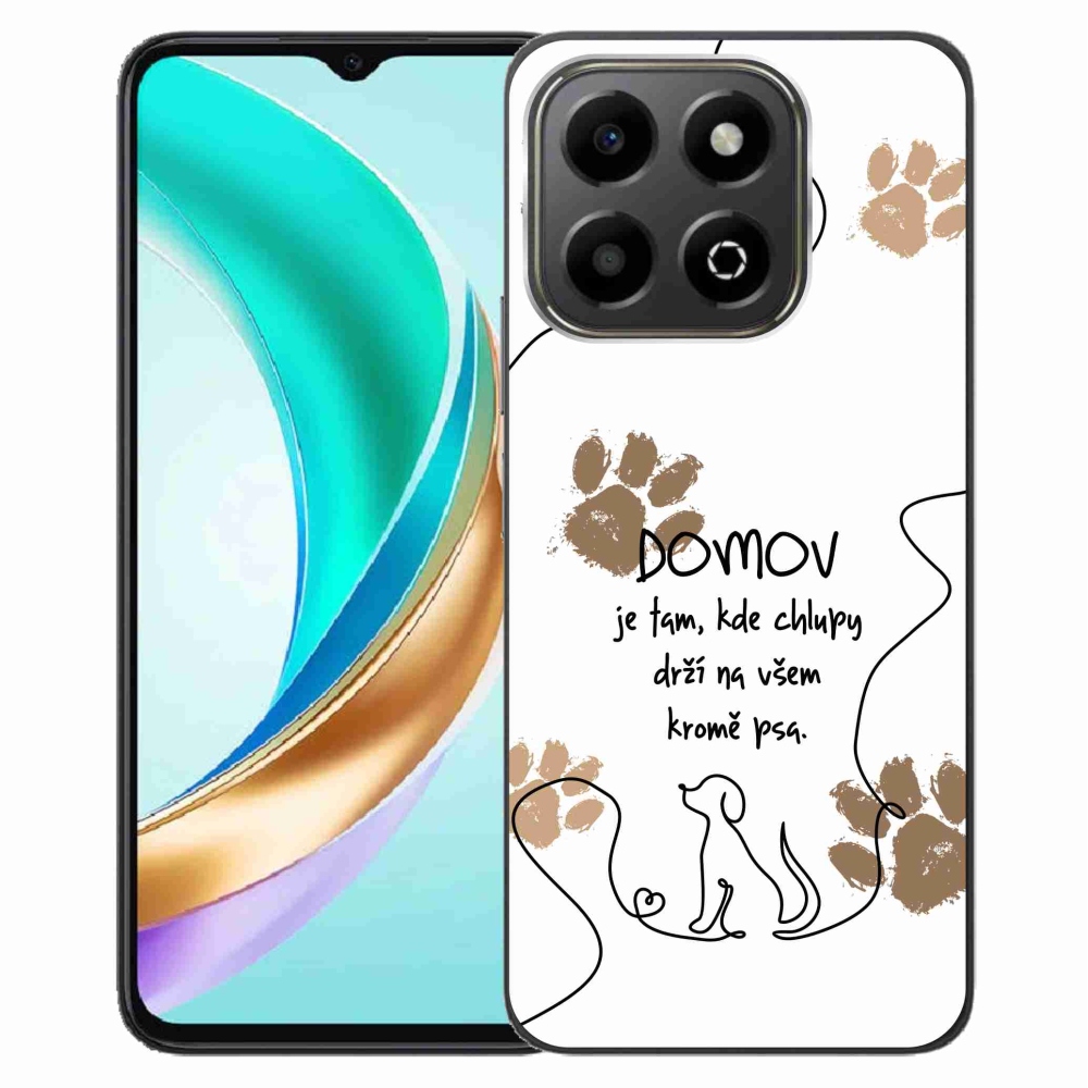 Gelový kryt mmCase na Honor X6b - psí motiv bílé pozadí