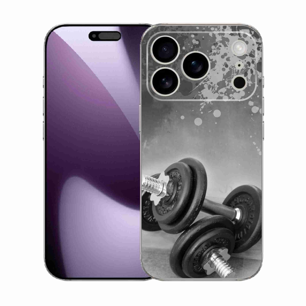 Gelový kryt mmCase na iPhone 17 Pro - činky 1