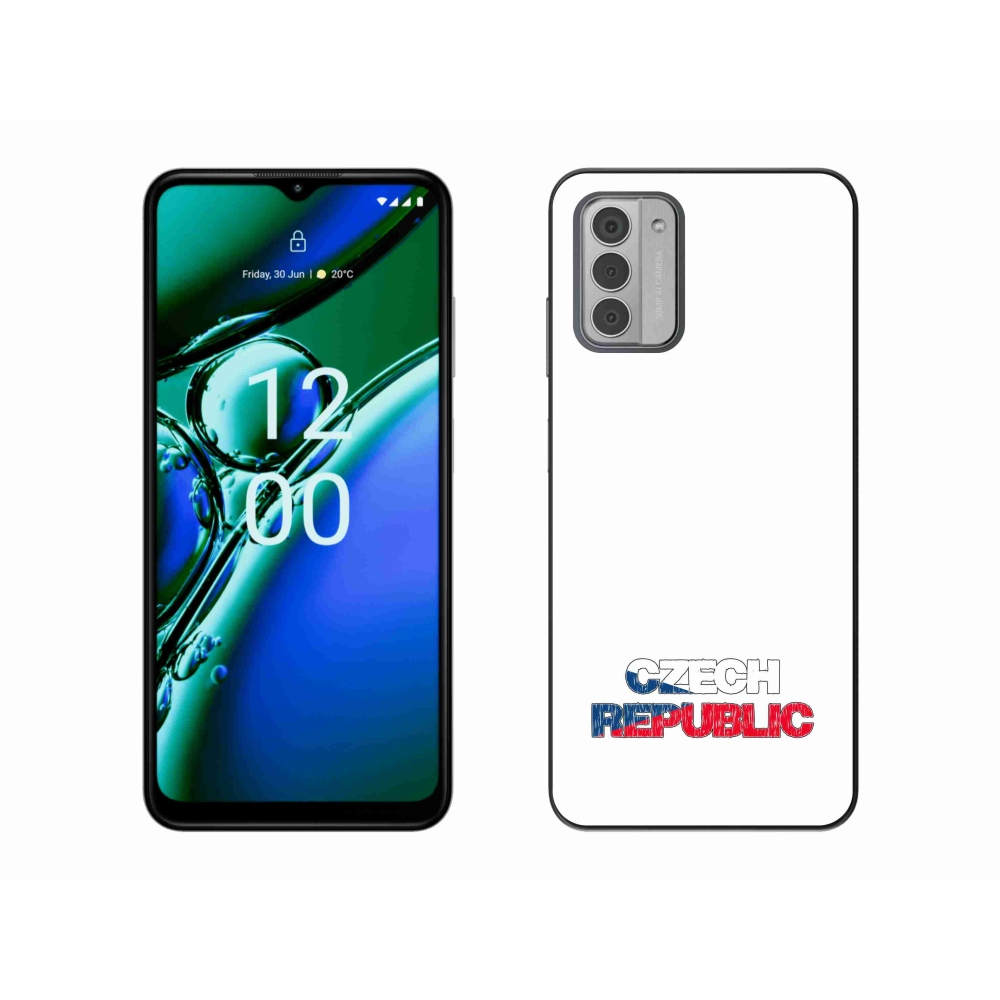 Gelový kryt mmCase na Nokia G42 - Czech Republic bílé pozadí