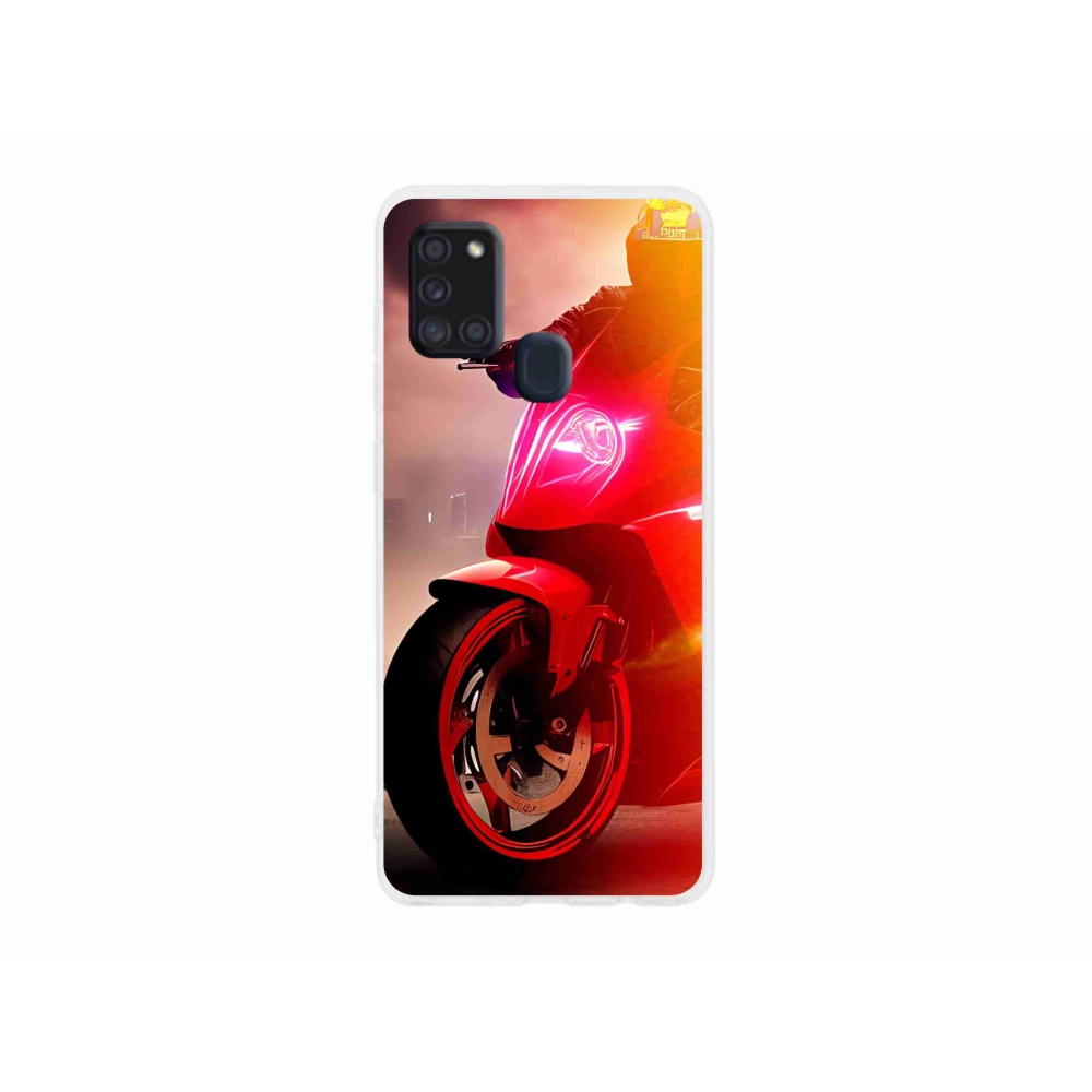 Gelový kryt mmCase na Samsung Galaxy A21s - motorka
