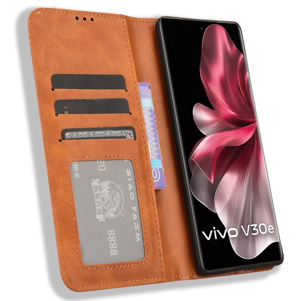 Multi knížkové pouzdro na Vivo V40 Lite 5G - hnědé