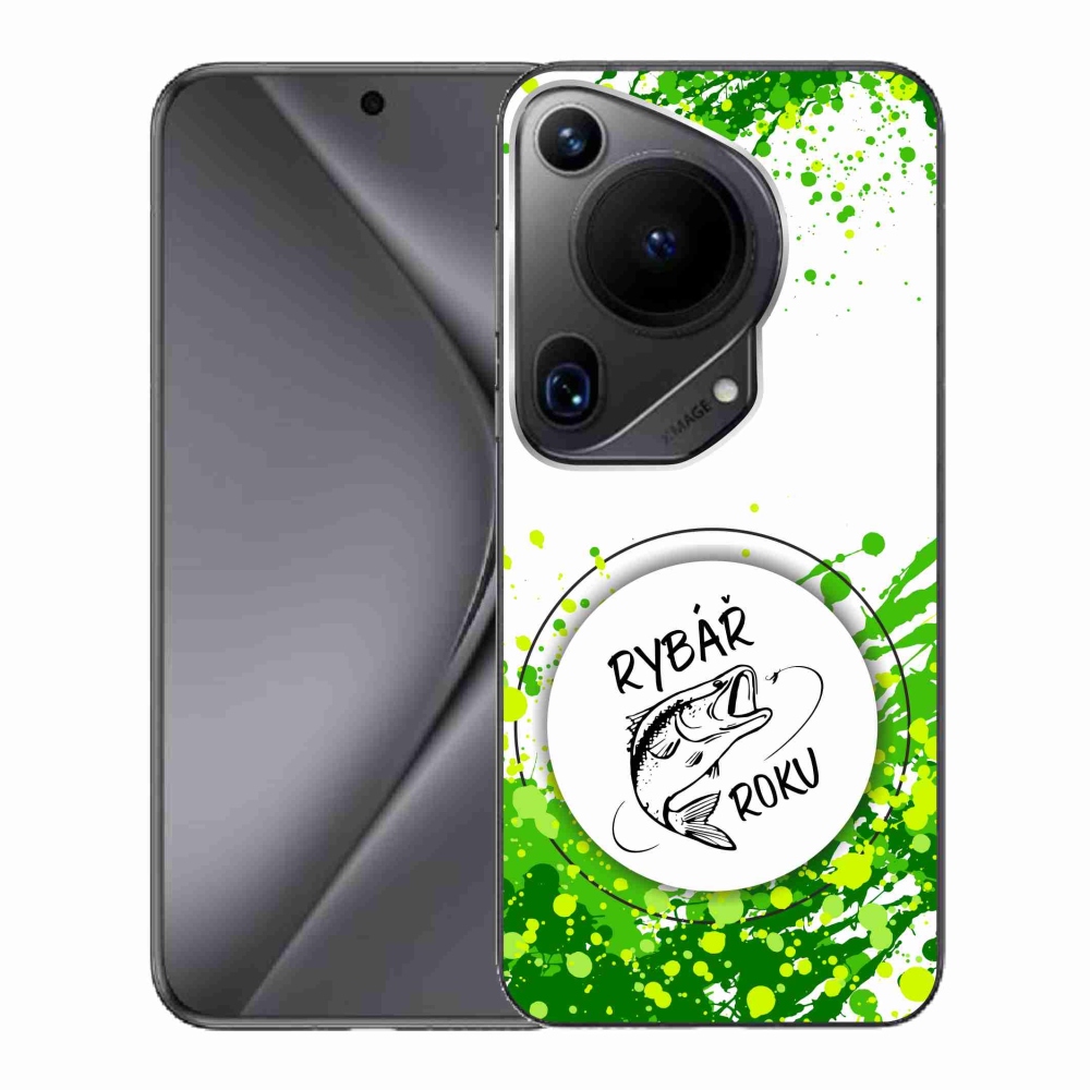 Gelový kryt mmCase na Huawei Pura 70 Ultra - rybář roku bílé pozadí