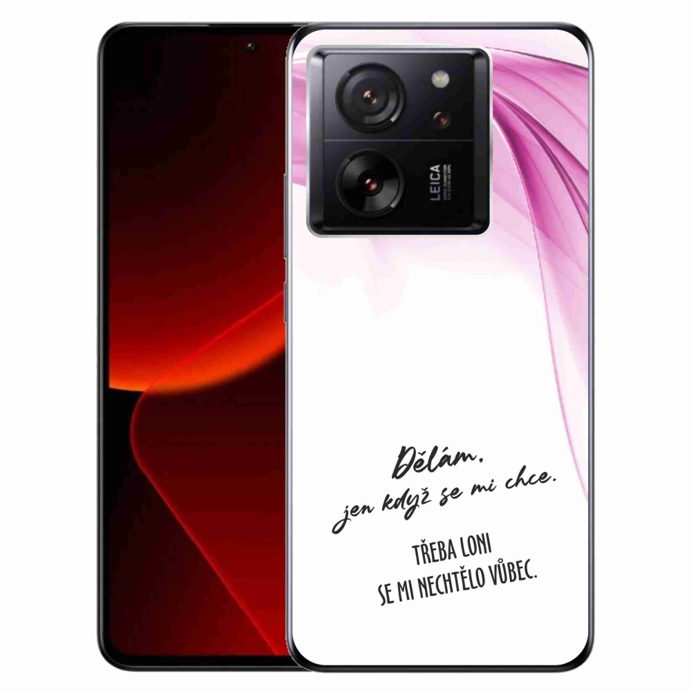 Gelový kryt mmCase na Xiaomi 13T/13T Pro - vtipný text 12 bílé pozadí