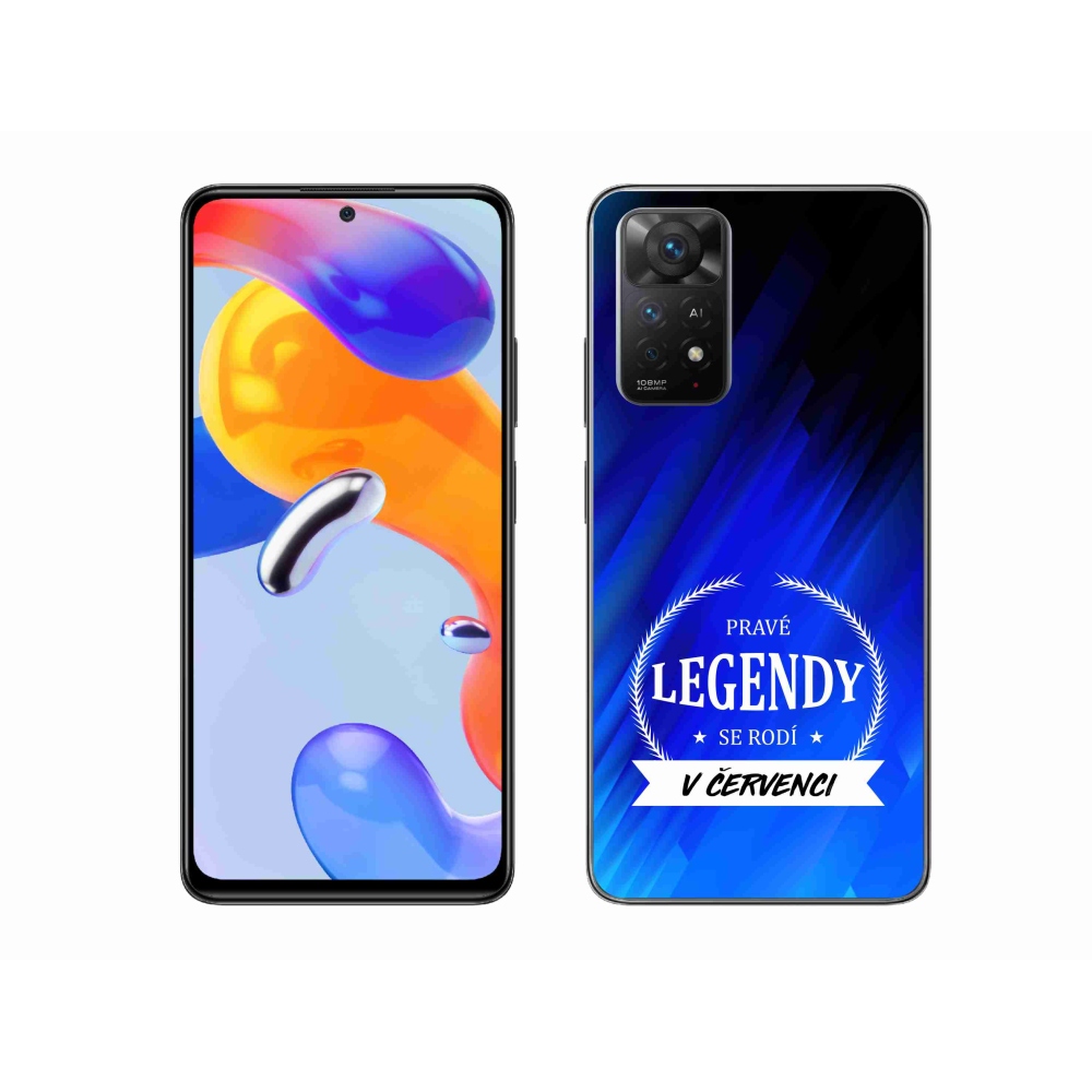 Gelový kryt mmCase na Xiaomi Redmi Note 11 Pro 4G/5G - legendy v červenci modré pozadí