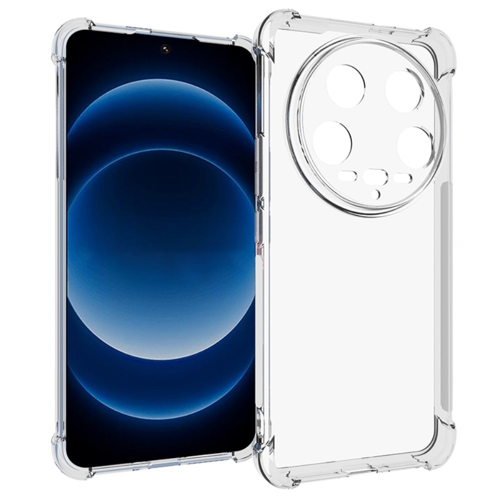 Průhledný gelový obal s vyztuženými rohy na Xiaomi 14 Ultra - průhledný