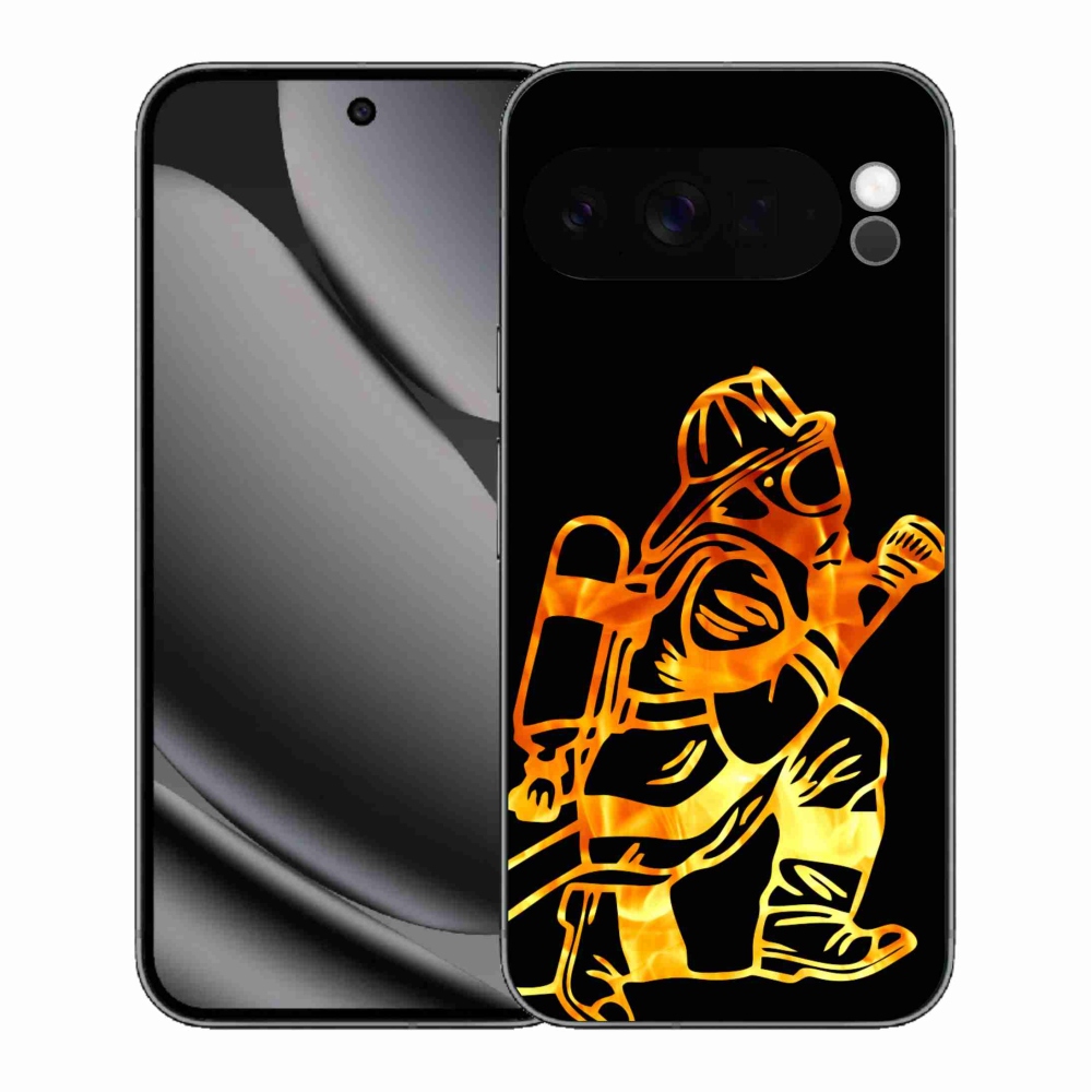 Gelový kryt mmCase na Google Pixel 10 Pro XL - hasič 1