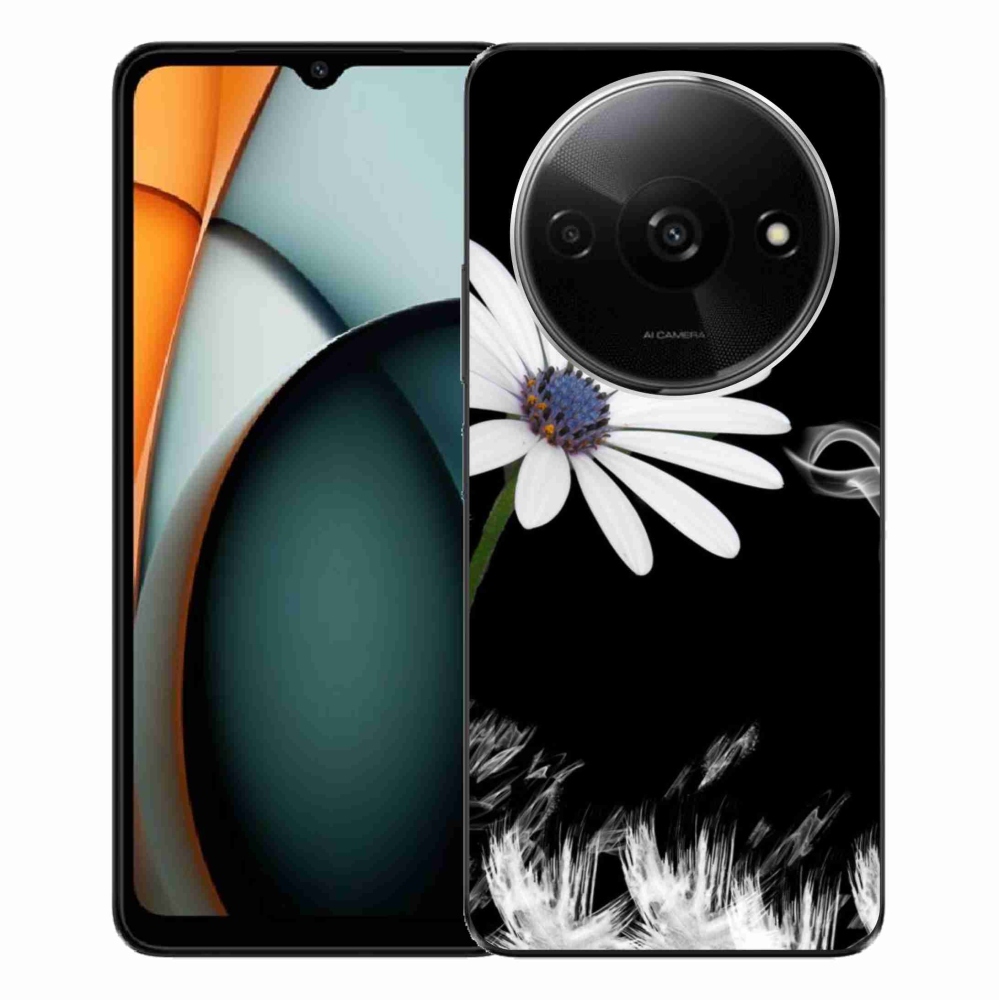 Gelový kryt mmCase na Xiaomi Redmi A3 - bílá květina
