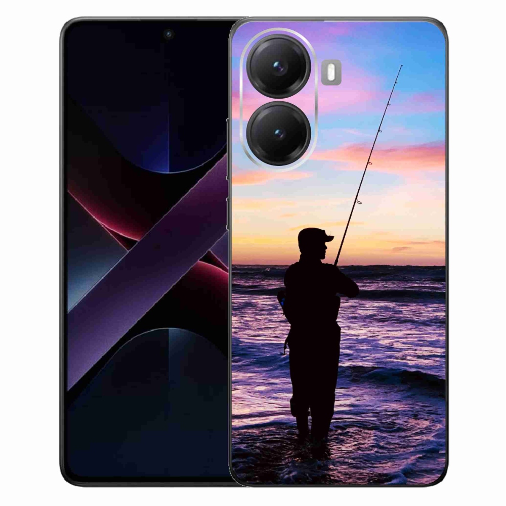 Gelový kryt mmCase na Xiaomi Poco X7 Pro 5G - rybaření 1