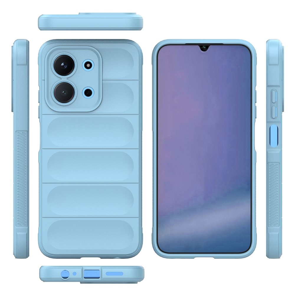 Rugg odolný gelový obal na Xiaomi Redmi 15C 4G (171mm)/Poco C85 4G (171mm) - světlemodrý