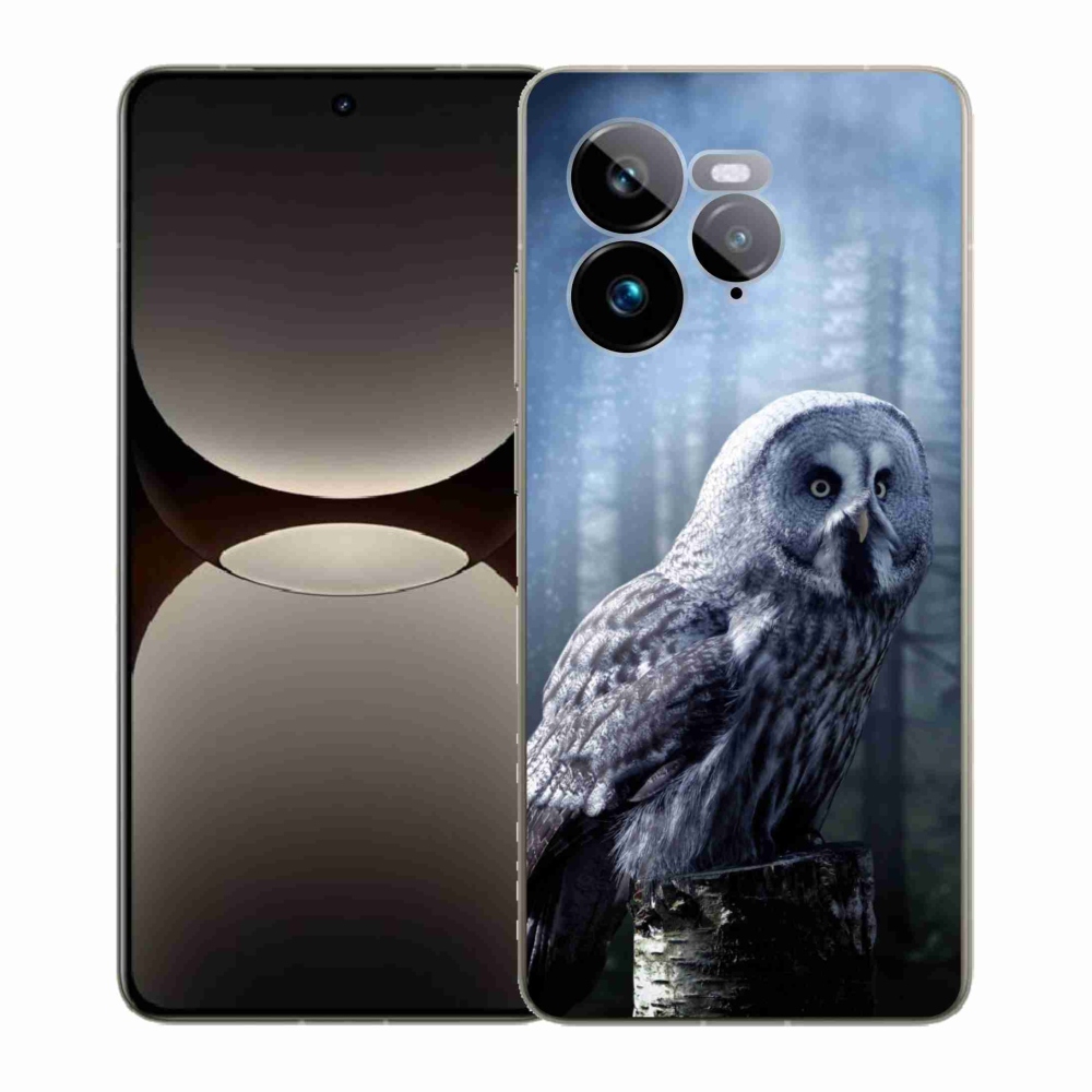 Gelový kryt mmCase na Realme GT 7 Pro 5G - sova
