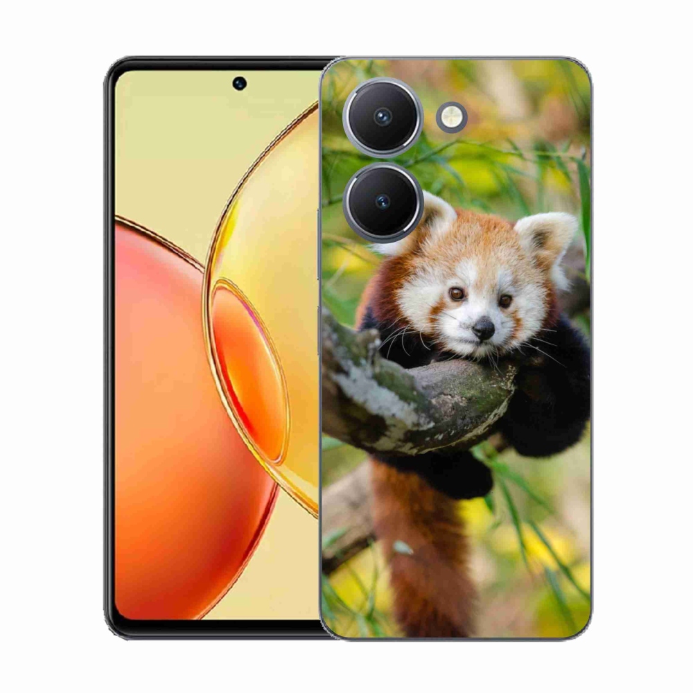 Gelový kryt mmCase na Vivo Y36 - panda červená