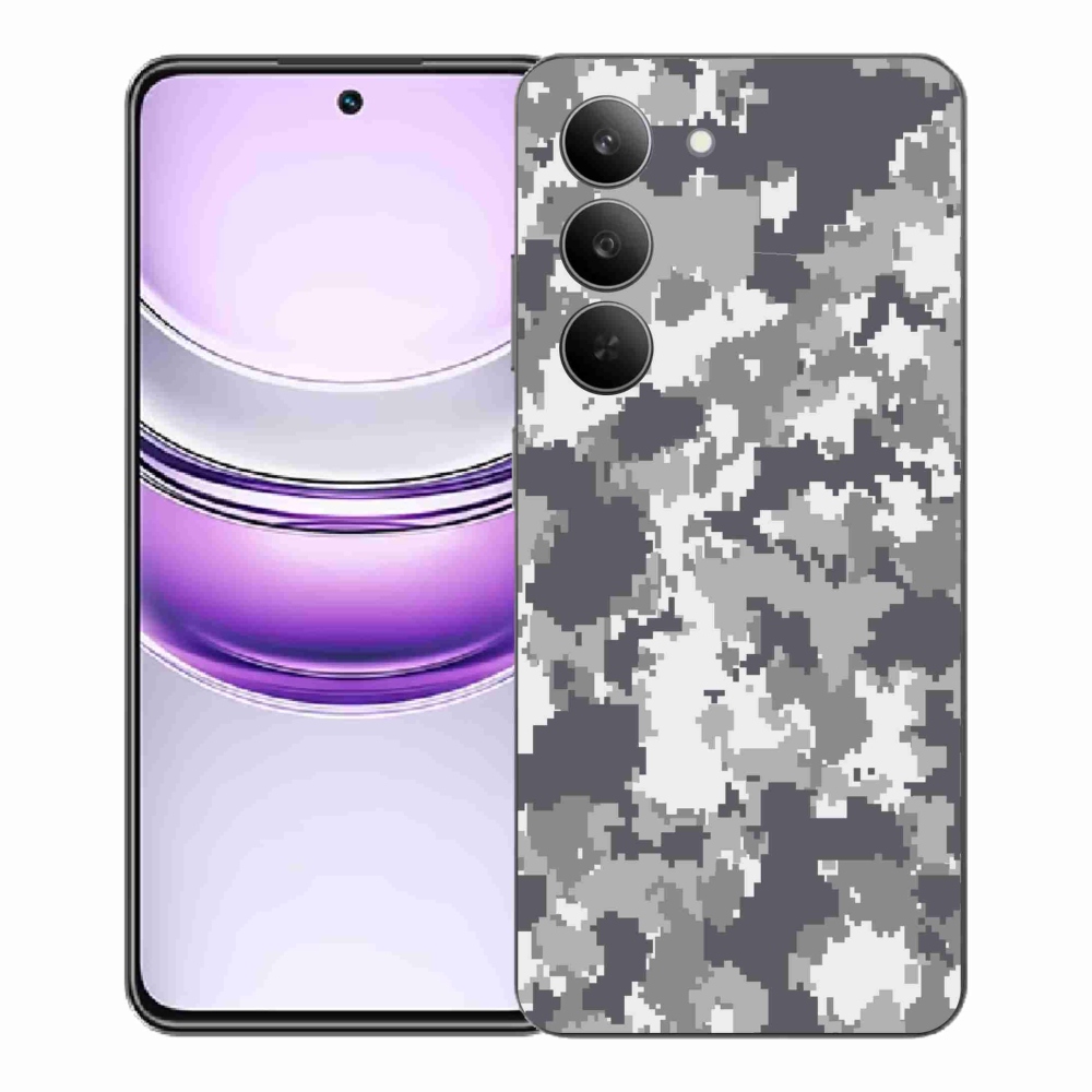 Gelový kryt mmCase na Realme 14x 5G - maskáčový vzor 2