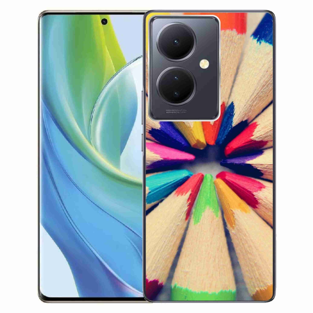 Gelový kryt mmCase na Vivo V29 Lite 5G - pastelky 