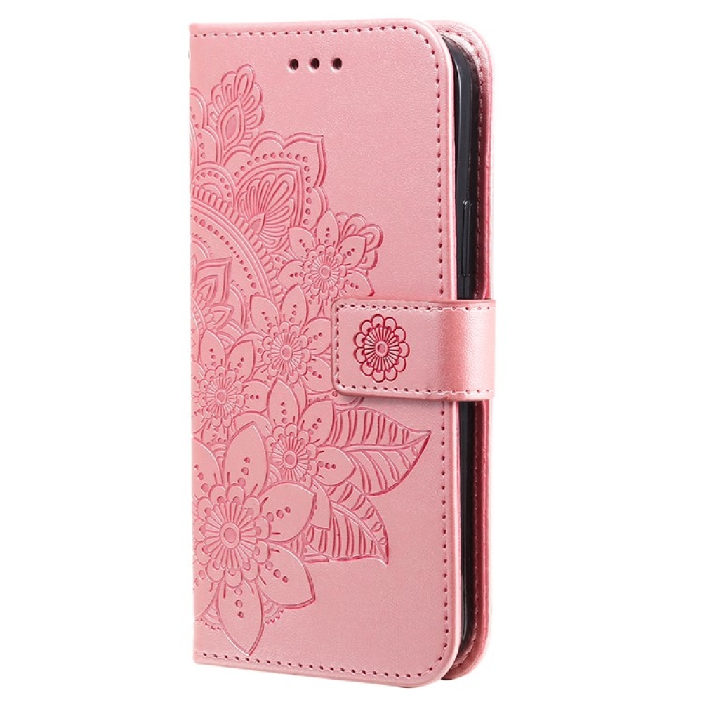 Floral knížkové pouzdro na Vivo Y29s 5G - růžové