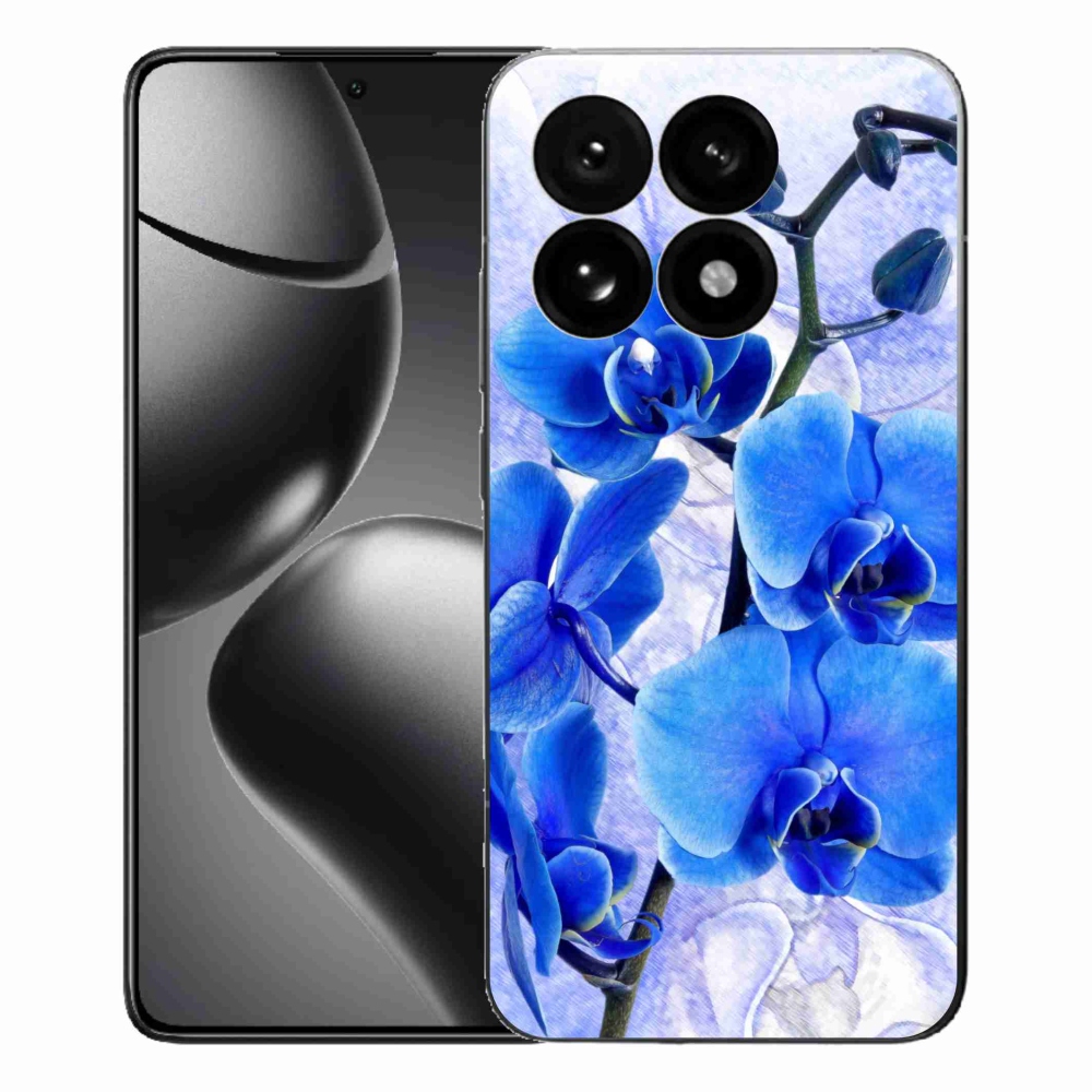 Gelový kryt mmCase na Xiaomi 15T - modré květy